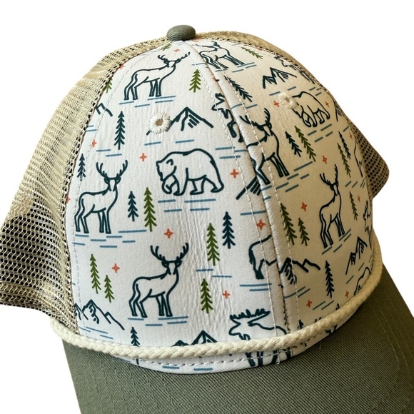 JACK AND SAGE RANGER TRUCKER CAP CLASSIC NATURE OUTDOORS WILDLIFE ART SNAP BACK - Picture 4 of 10